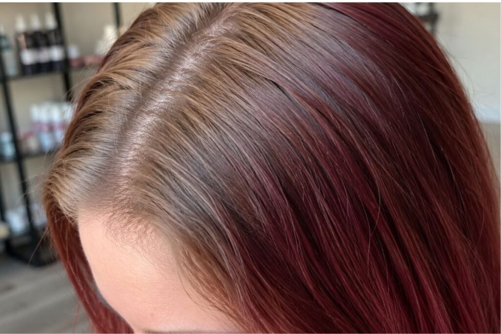 Faded hair color caused by harsh shampoo formula