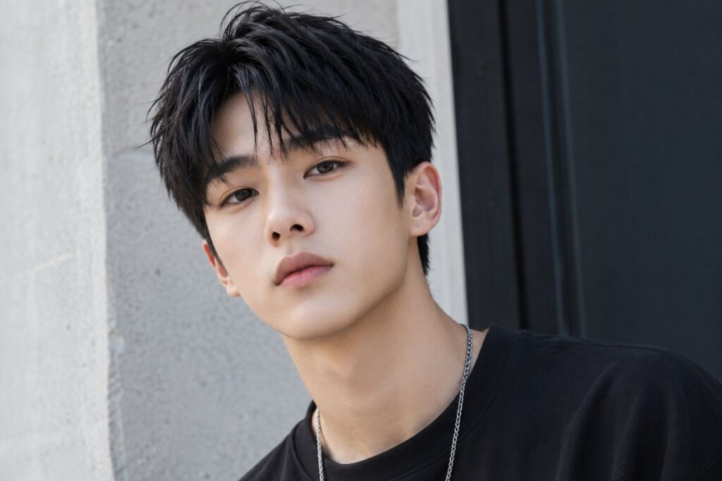 Two block haircut for teen boys with very short sides and longer smooth top