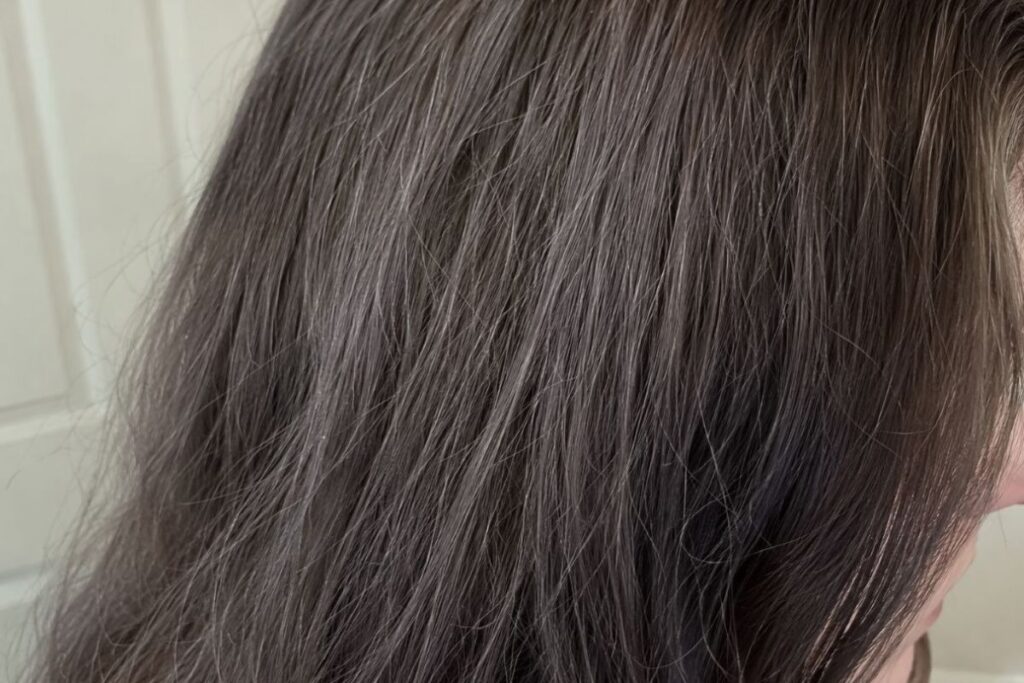 Grey cast hair from overusing blue shampoo