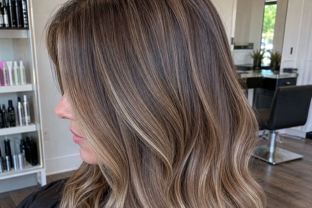 Color melt hair coloring technique with seamless blend