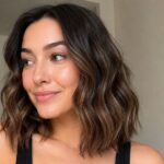 How to style shoulder length wavy hair finished waves