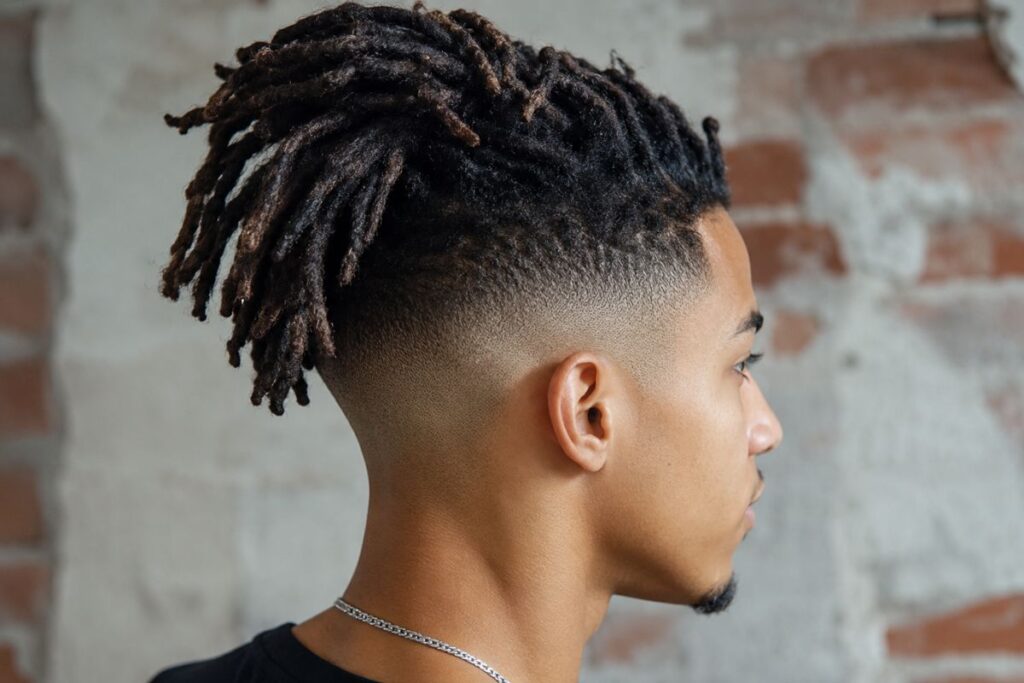 Viking dreads paired with undercut shaved sides